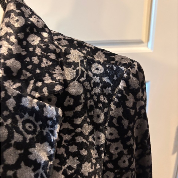 NWT Anthropologie elevenses LUMI Velvet Floral Animal Print Blazer Size 12 - Picture 8 of 12